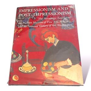 IMPRESSIONISM AND POST-IMPRESIONISM Fine Arts Book Tabletop Vintage 1989